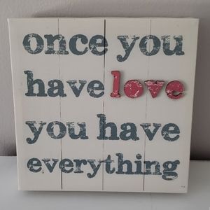 WALL DECOR Love Canvas Print